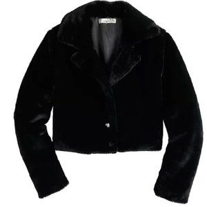 Little Girls Knit Works Faux Fur Party Dress Coat Jacket Size 5  Holiday  NWT